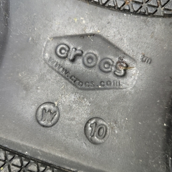 Crocs Neroa Pro II Graphic Comfort Clogs Womens 10 Black Gray Floral - Picture 10 of 10